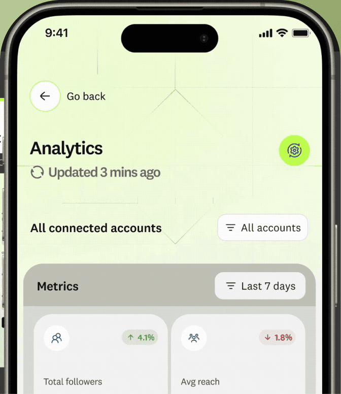 Creator analytics on mobile