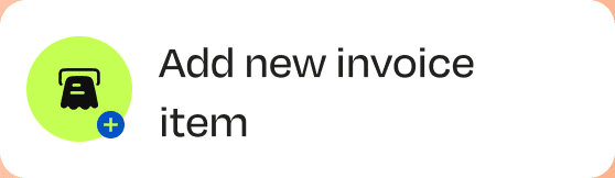 Add new invoice item