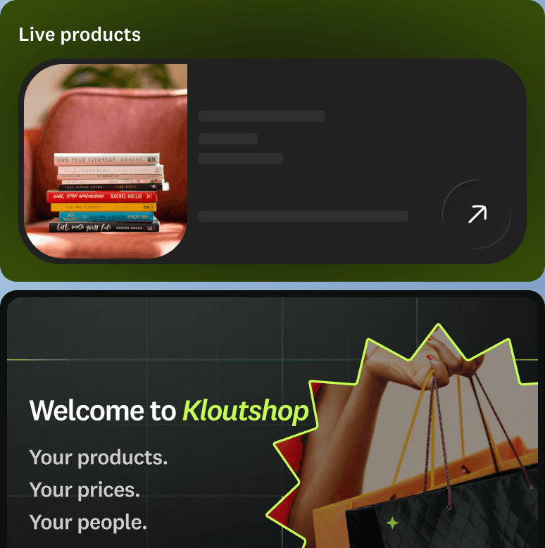 Welcome to Kloutshop